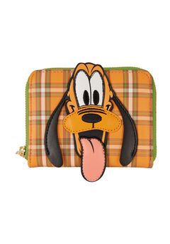 Loungefly x Disney Pluto 95th Anniversary Plaid Zip Around Wallet