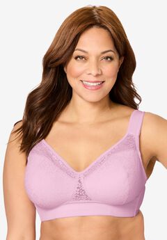 COMFORT CHOICE® Full Coverage Lace Overlay Bra