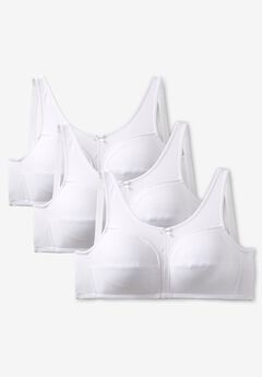 3-Pack Wireless Light Support Cotton Bra