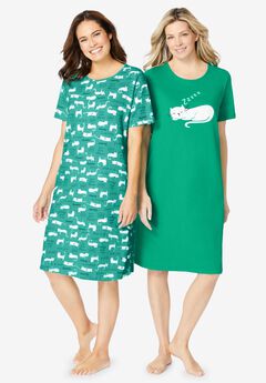 2-Pack Short-Sleeve Sleepshirt