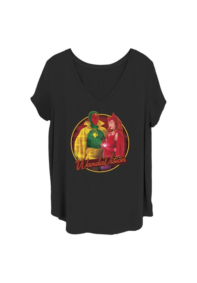 Who Is This V-Neck T-Shirt, BLACK, hi-res image number 0