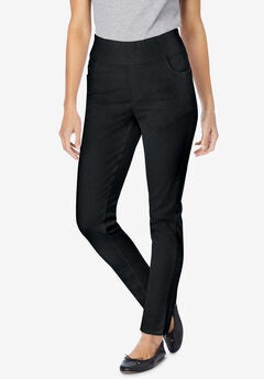 Flex-Fit Pull-On Slim-Leg Denim Jean
