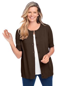 Perfect Elbow-Length Sleeve Cardigan Sweater