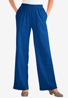 7-Day Knit Wide-Leg Pull-On Pants