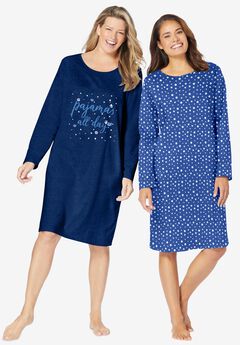 2-Pack Long-Sleeve Sleepshirt