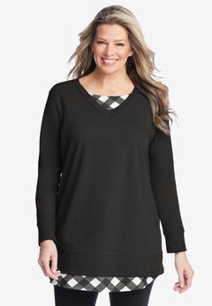 Layered Look Sweatshirt