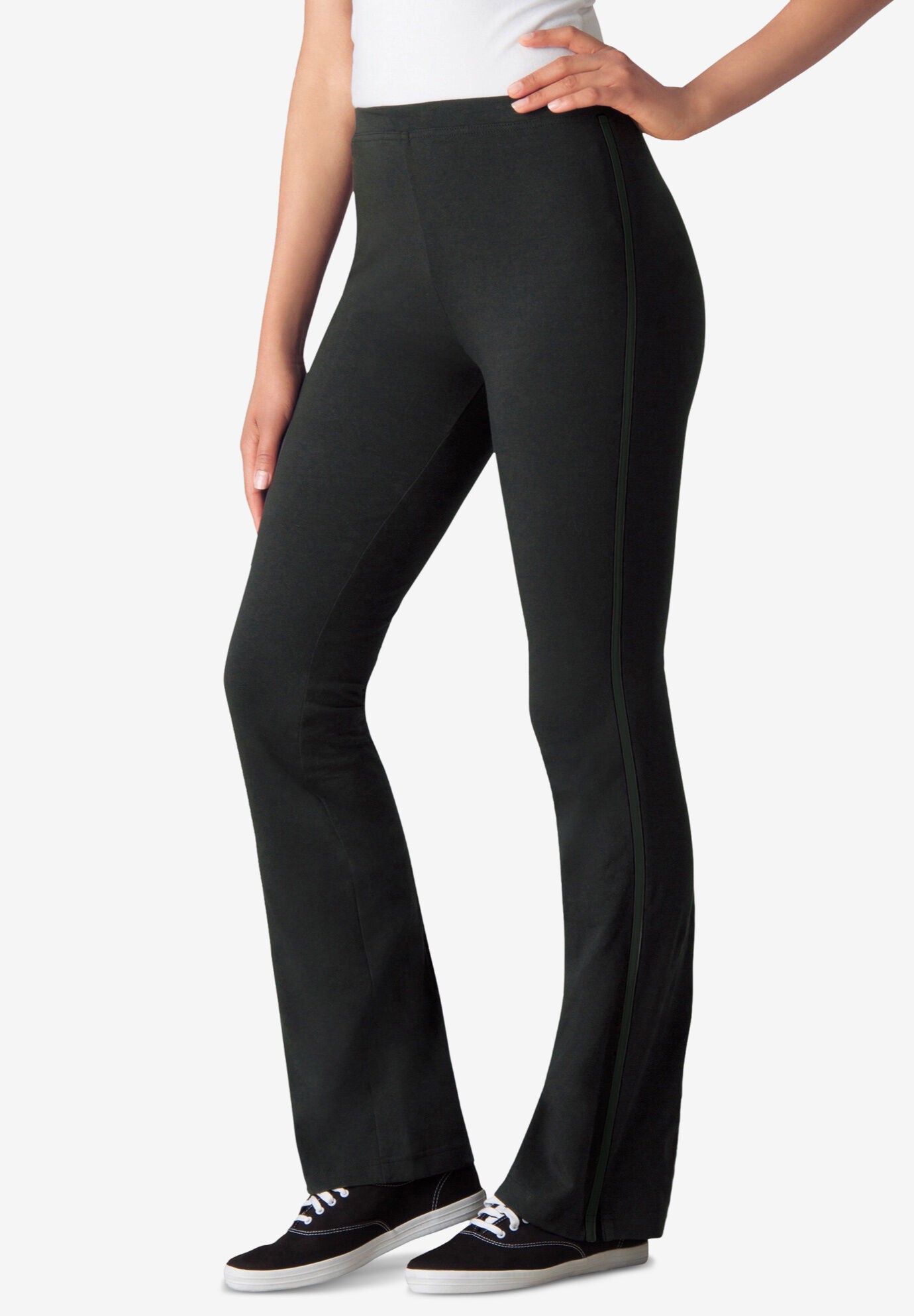 Women within yoga pants on sale