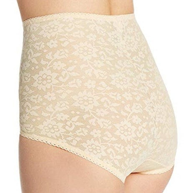 Firm Lace Panty Brief, BEIGE, on-hover image number 1