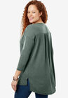 Washed Thermal High-Low Henley Tunic, , on-hover image number null