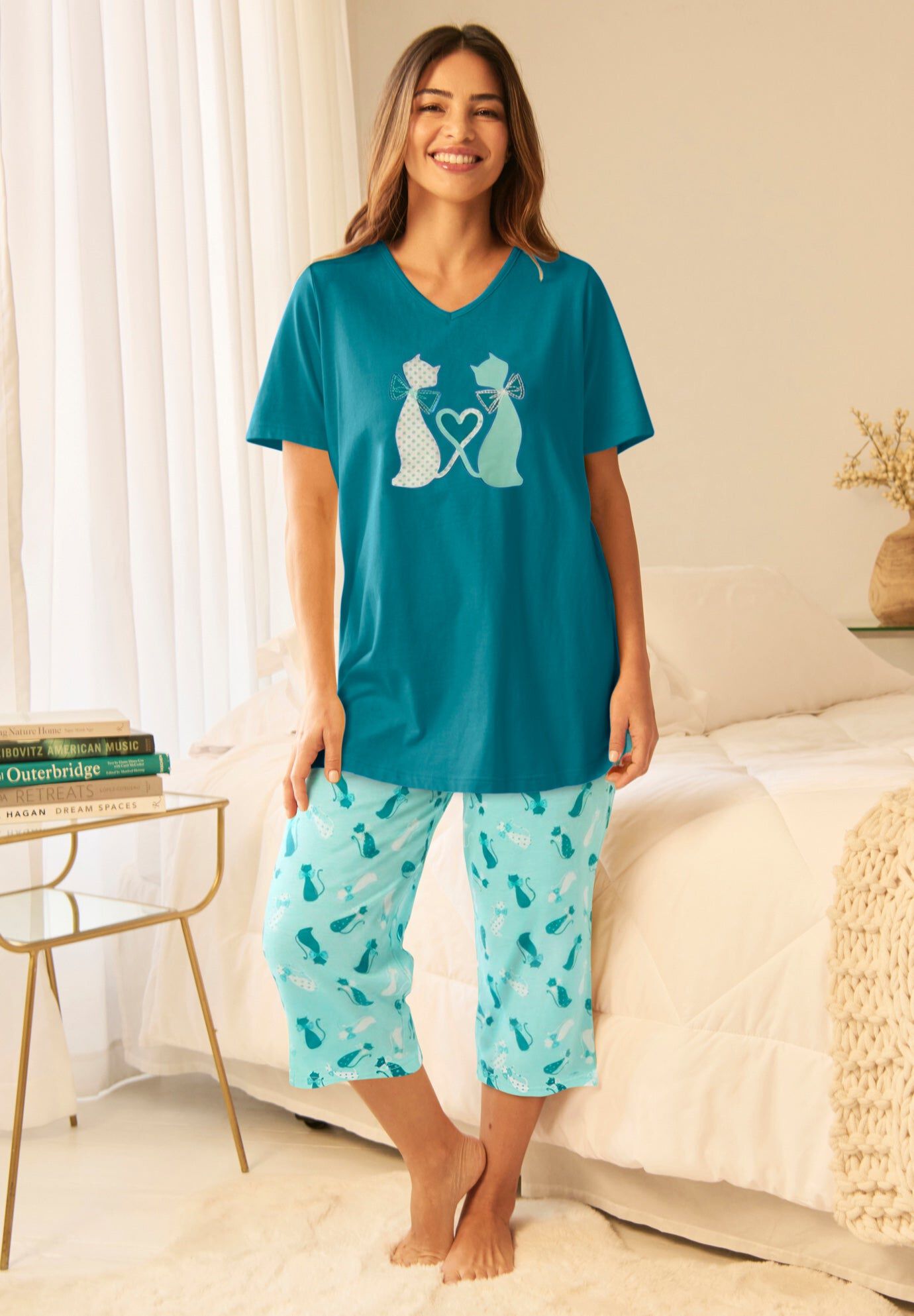 2-Piece Capri Cotton PJ Set