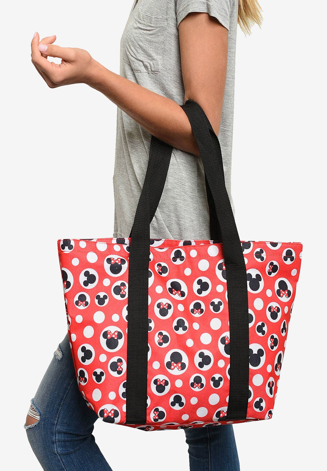 Disney zippered tote bags clearance