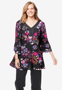 Plus Size Chiffon Tops