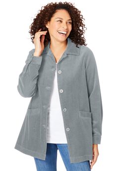 Pleat-Back Corduroy Jacket