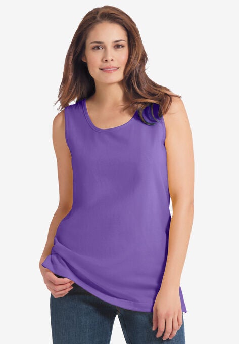 Perfect Scoopneck Tank, PETAL PURPLE, hi-res image number null