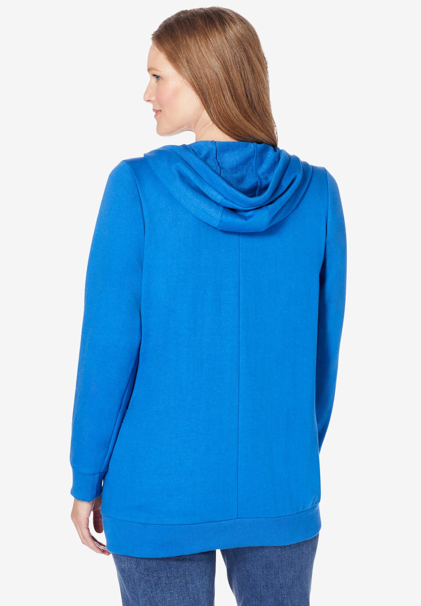 Zip Front Tunic Hoodie Jacket