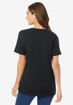 Perfect Short-Sleeve V-Neck Tee
