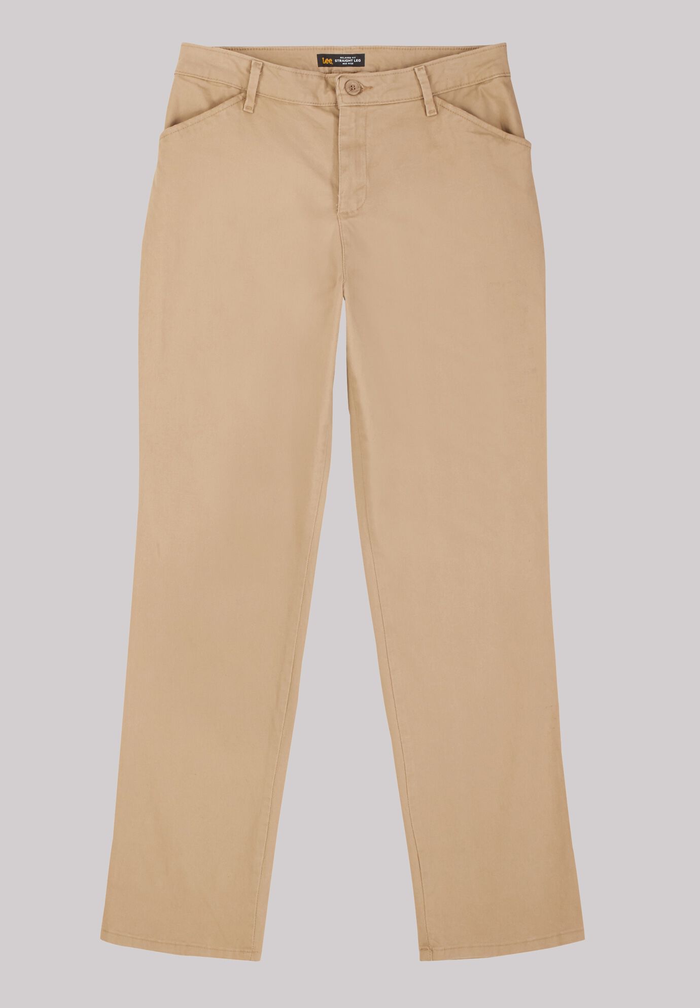 Relaxed Fit Straight Leg Jean, FLAX, hi-res image number 0