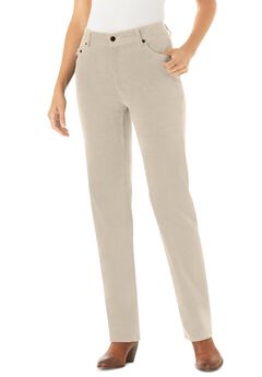 Corduroy Straight Leg Stretch Pant