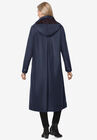 Water repellent long raincoat, , on-hover image number null