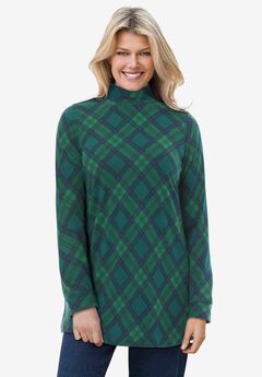 Mockneck Long-Sleeve Tunic
