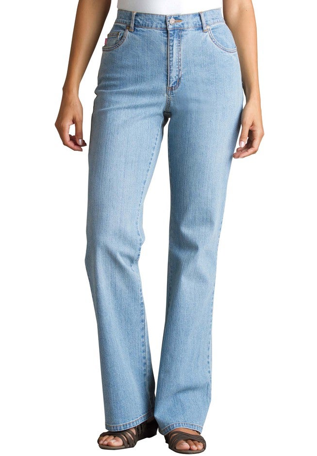 Stretch Denim Five-Pocket Bootcut Jeans, , on-hover image number 1