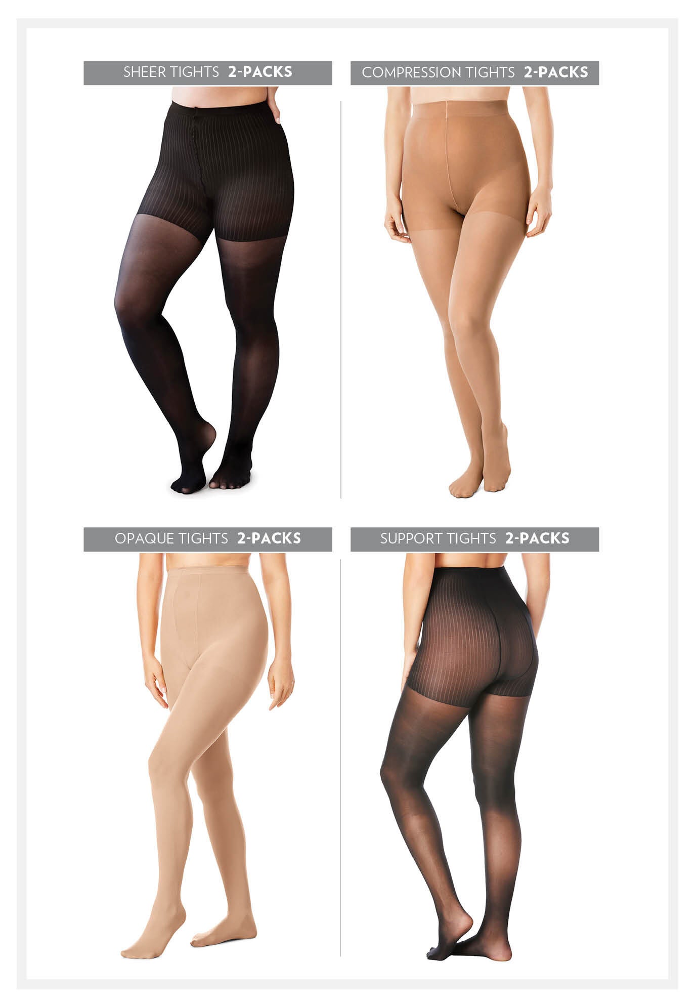 Multi Tights 2 Pack, , hi-res image number 0