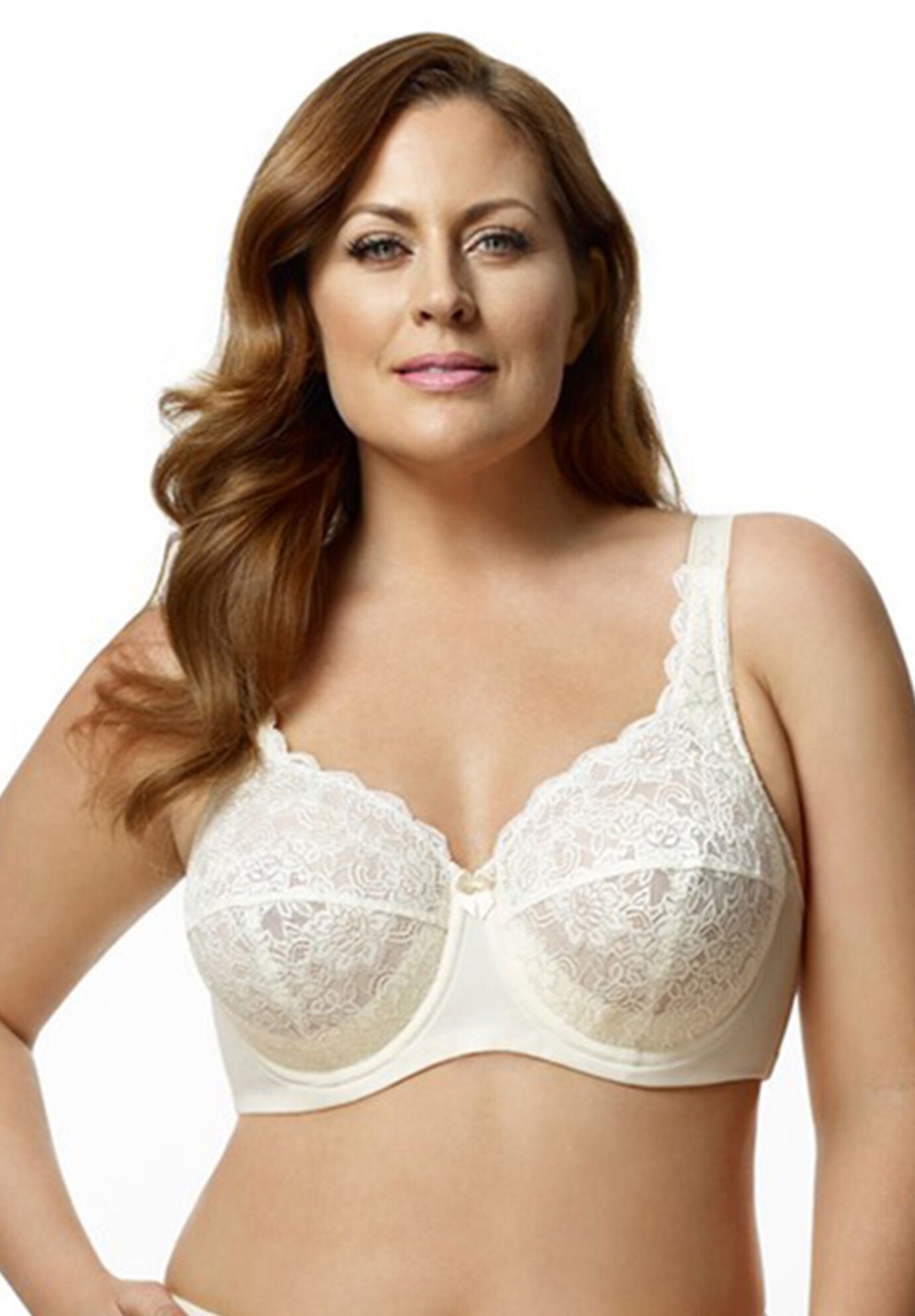 Full-Lace Underwire Bra, IVORY, hi-res image number 0