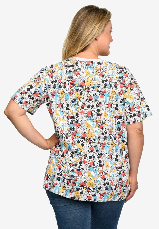 Mickey Mouse & Friends All-Over Print T-Shirt Minnie Pluto, , alternate image number 3