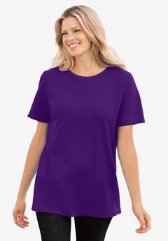 Waffle Thermal Satin Trim Tee