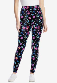 Stretch Cotton Printed Legging