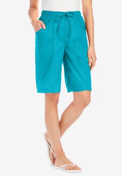 Plus Size High Rise Shorts