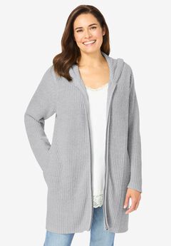 Hoodie Shaker Cardigan