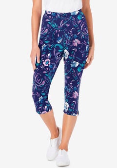 Plus Size Cotton Capris