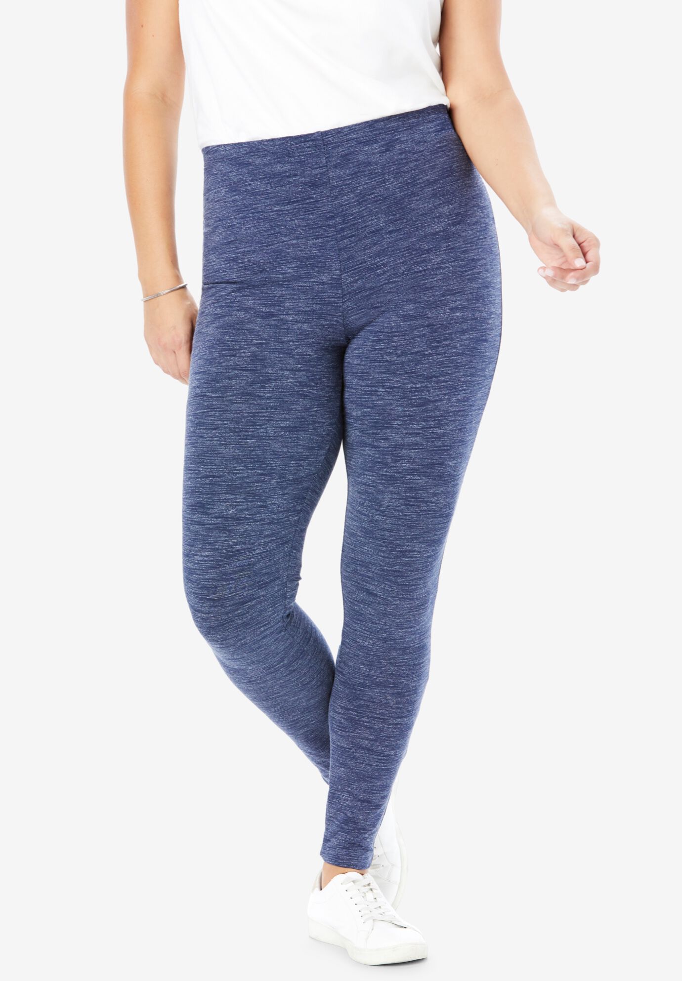 woman within denim leggings