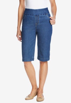 Flex-Fit Pull-On Denim Short