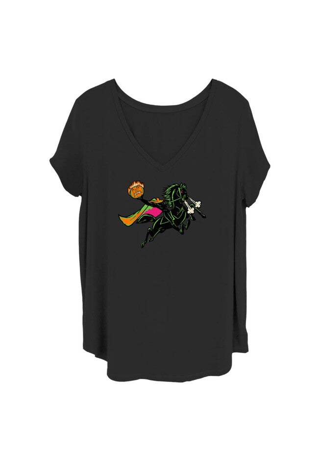 Sleepy Hollow V-Neck T-Shirt, BLACK, hi-res image number 0
