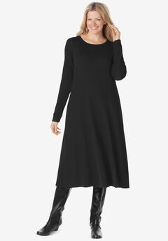 Thermal Knit A-Line Dress