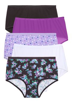 Full Coverage Stretch Cotton Brief 5-Pack