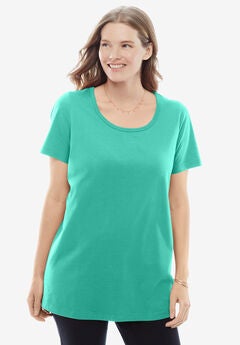 Perfect Short-Sleeve Scoopneck Tee