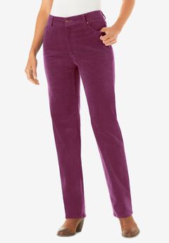 Corduroy Straight Leg Stretch Pant