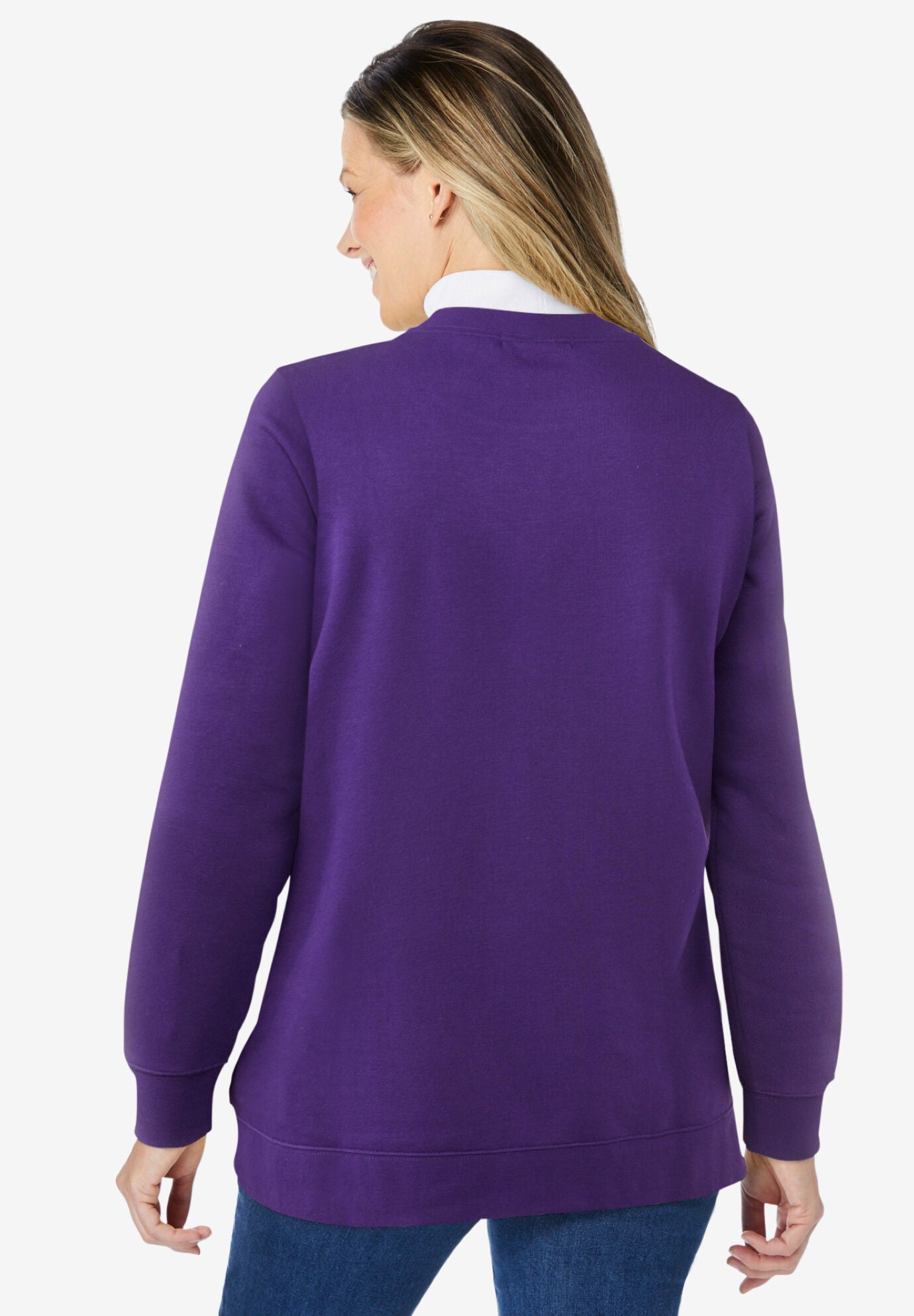 Layered Look Sweatshirt Woman Within