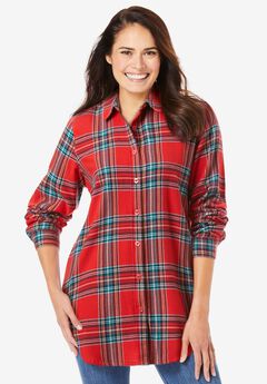 Plus Size Red Holiday Tops