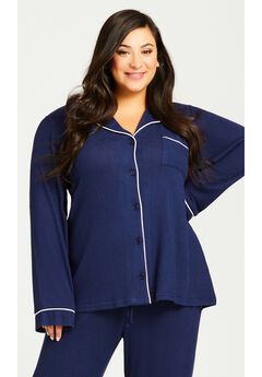 Hacci Button Plain Top