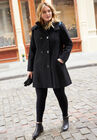 Multi Color Coat, BLACK MULTI BORDER PRINT, hi-res image number null
