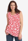Perfect Printed Scoopneck Tank, , alternate image number null