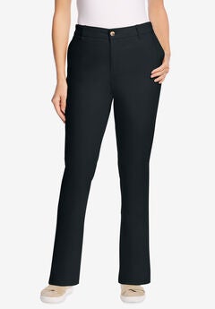 Adjustable Waist Straight-Leg Chino