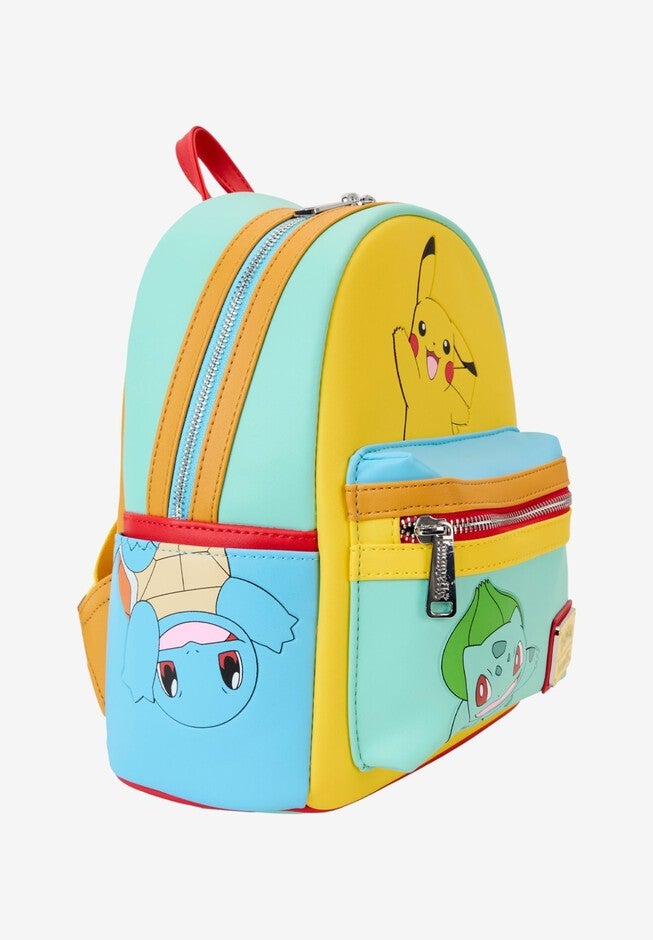 Loungefly x Pokemon Characters Color Block Mini Backpack, BLUE, alternate image number 4