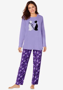 Long Sleeve Knit PJ Set