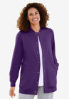 Fleece Baseball Jacket, RADIANT PURPLE, hi-res image number null