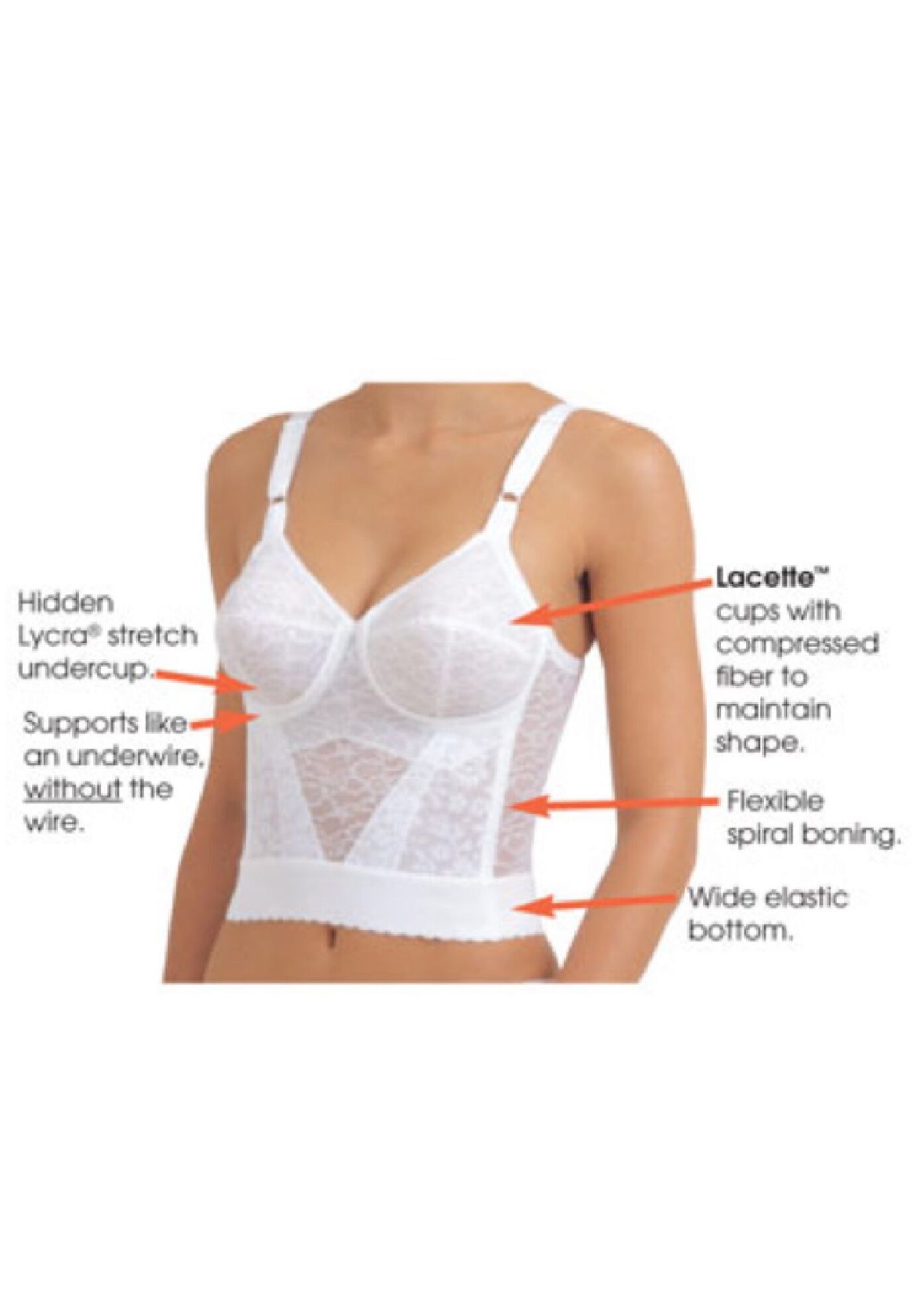 Expandable Cups Longline Bra, , on-hover image number 1